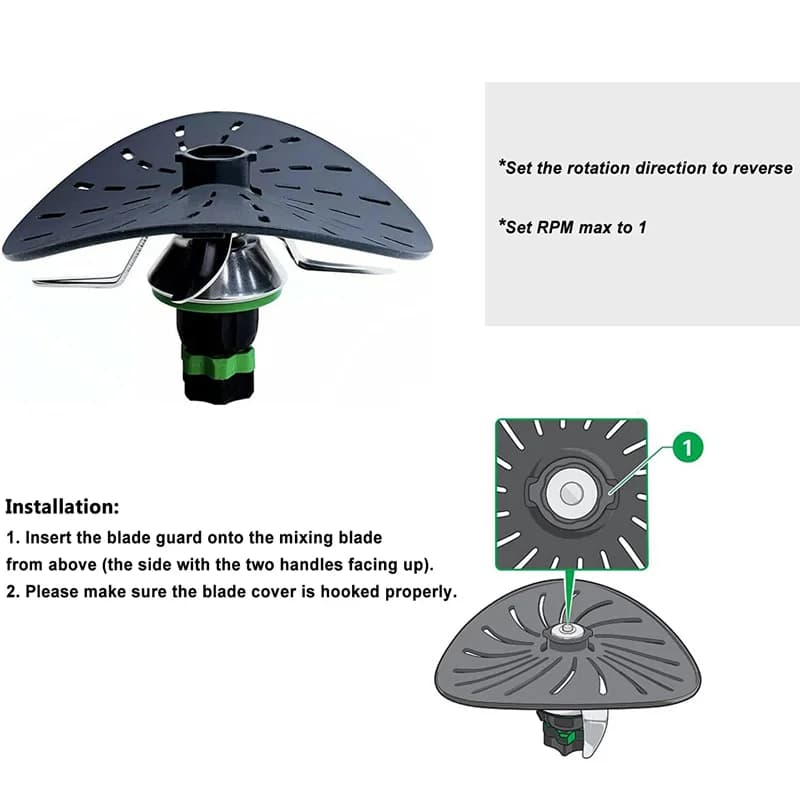 Nylon Innovative Knife Cover Blade Cover Protector Compatible with Vorwerk Thermomix BIMBY TM5 TM6 TM31 Cooking Kitchenware