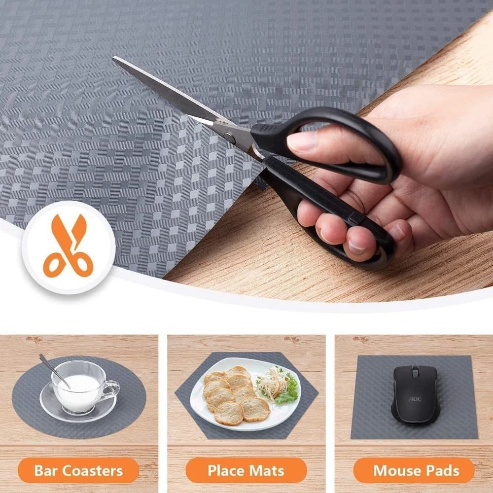 Non Slip Shelf Liner Drawer Mat Cabinet Storage Pad Kitchen Cupboard Organizer Waterproof Anti Skid Placemat for Dining Table