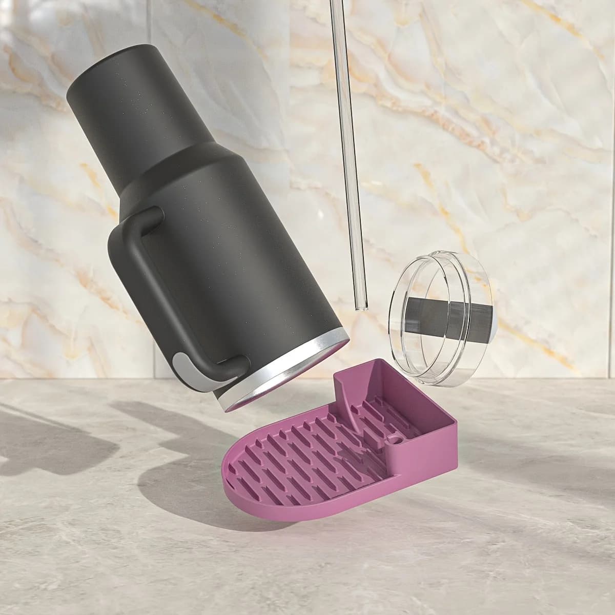 Silicone High Quality Tumbler Dry Store Rack Rack Tumbler Drying Station for Cleaning Cups and Storage Water Cup Holder