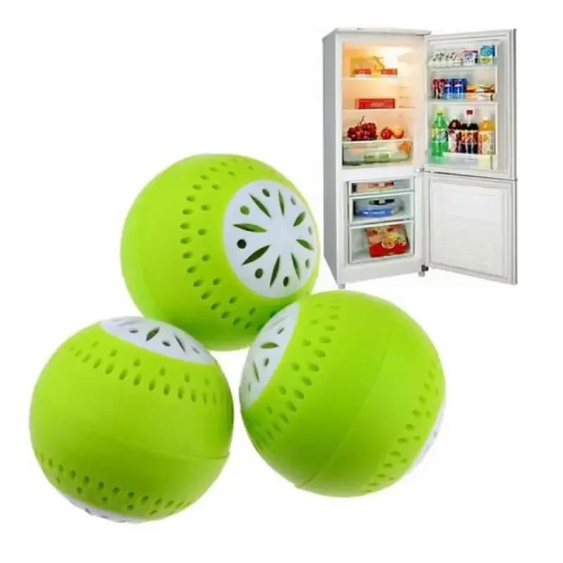 3 Pcs/set Refrigerator Deodorant, Fridge Odor Removal Balls With Active Carbon, Kitchen Tool Household Cleaning Products