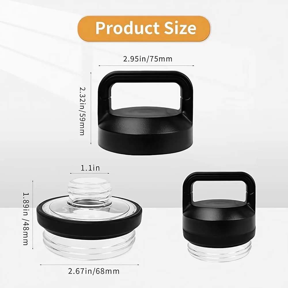 1pc 2pc 3pc Rambler Chug Replacement Lid, Compatible with YT Models 18oz, 26oz, 36oz, 64oz - Sports Cup Lid Accessory