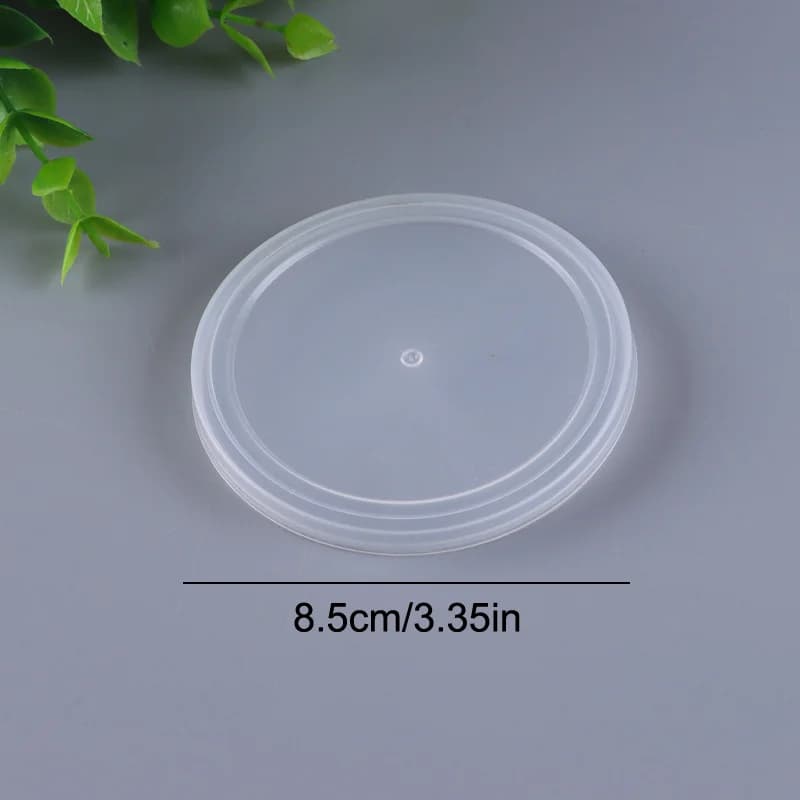 5Pcs ABS Clear Portable Canned Lid Reusable Food Storage Keep Fresh Tin Cover Cans Household Pet Supplies