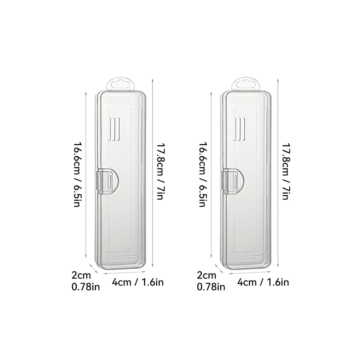 Portable Transparent Tableware Box Travel Flatware Storage Box With Flip Cover Dustproof Chopsticks Forks Spoon Cutlery Case
